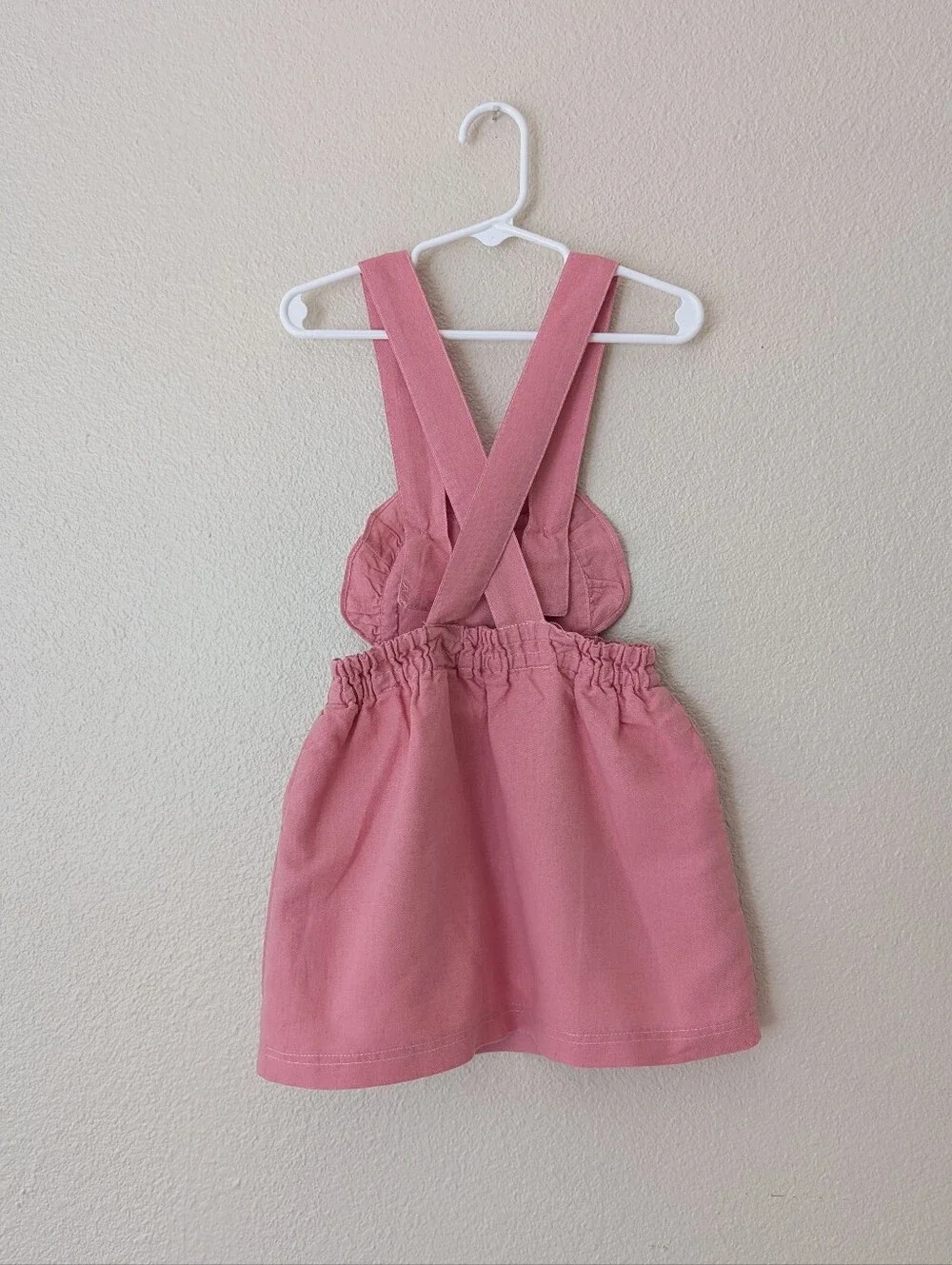 Amaia London | Pink Girls' Suspender Pinafore Dress